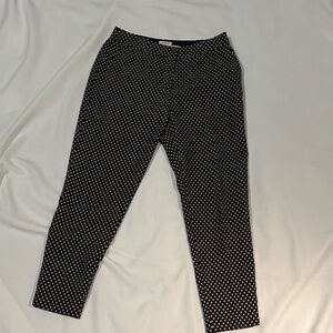 Kate Spade Black and White Polka Dot Trousers